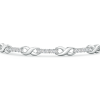 Inspirational Linear Link Lab Grown Diamond Infinity Bracelet