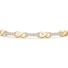 Inspirational Linear Link Lab Grown Diamond Infinity Bracelet