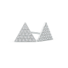 Lab Grown Diamond Triangular Cluster Earrings
