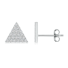 Lab Grown Diamond Triangular Cluster Earrings