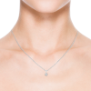 Prong Set Round Lab Grown Diamond Solitaire Pendant