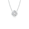 Bezel Set Round Lab Grown Diamond Solitaire Pendant