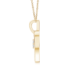 Solitaire Round Lab Grown Diamond Open Heart Pendant