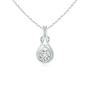 Round Lab Grown Diamond Infinity Knot Pendant