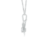Round Lab Grown Diamond Infinity Knot Pendant