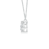 Classic Lab Grown Diamond Past Present Future Necklace