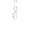 Prong Set Round Lab Grown Diamond Halo Pendant