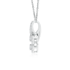 Two Stone Lab Grown Diamond Halo Pendant