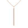 Lab Grown Diamond Vertical Bar Necklace