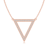Lab Grown Diamond Open Triangle Necklace