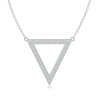 Lab Grown Diamond Open Triangle Necklace