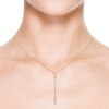 Lab Grown Diamond Triangle Y Drop Necklace