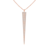 Lab Grown Diamond Long Triangle Necklace