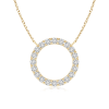 Lab Grown Diamond Open Circle Necklace