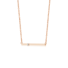 Prong Set Lab Grown Diamond Bar Necklace