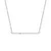 Prong Set Lab Grown Diamond Bar Necklace