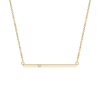 Prong Set Lab Grown Diamond Bar Necklace