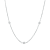 Bezel Set Lab Grown Diamond By Yard Necklace