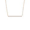 Lab Grown Diamond Horizontal Bar Pendant Necklace