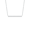 Lab Grown Diamond Horizontal Bar Pendant Necklace