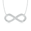 Lab Grown Diamond Sideways Infinity Necklace