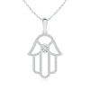  Lab Grown Diamond Hamsa Hand Necklace