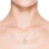  Lab Grown Diamond Hamsa Hand Necklace