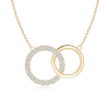 Lab Grown Diamond Intertwined Circle Necklace