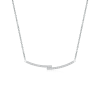 Lab Grown Diamond Horizontal Double Bar Necklace