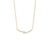 Lab Grown Diamond Horizontal Double Bar Necklace