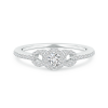 Triple Framed Lab Grown Diamond Halo Ring