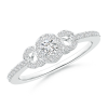 Triple Framed Lab Grown Diamond Halo Ring