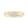 Solitaire Lab Grown Diamond Criss-Cross Ring
