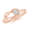 Solitaire Lab Grown Diamond Infinity Knot Ring