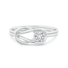 Solitaire Lab Grown Diamond Infinity Knot Ring