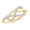 Round Lab Grown Diamond Infinity Knot Ring