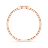 Round Lab Grown Diamond Open Circle Ring
