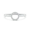 Round Lab Grown Diamond Open Circle Ring