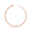 Bezel Set Lab Grown Diamond Open Ring