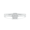 Round Lab Grown Diamond Hexagon Ring