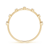 Bezel Set Lab Grown Diamond Half Eternity Band
