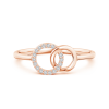 Lab Grown Diamond Double Interlocking Circle Ring