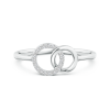Lab Grown Diamond Double Interlocking Circle Ring