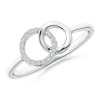 Lab Grown Diamond Double Interlocking Circle Ring