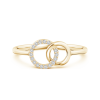 Lab Grown Diamond Double Interlocking Circle Ring