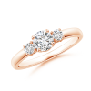 Classic Lab Grown Diamond Three Stone Engagement Ring