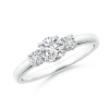 Classic Lab Grown Diamond Three Stone Engagement Ring