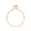 Lab Grown Diamond Round Halo Engagement Ring