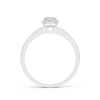 Lab Grown Diamond Round Halo Engagement Ring