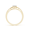 Lab Grown Diamond Solitaire Ring with Twisted Shank